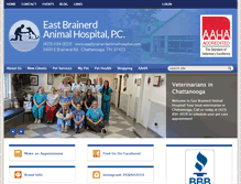 Tablet Screenshot of eastbrainerdanimalhospital.com